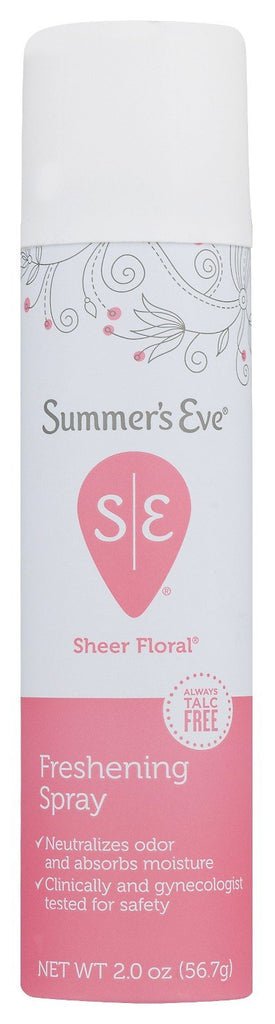 Summers Eve Freshening Spray 2 Ounce Sheer Floral (59ml) (3 Pack)