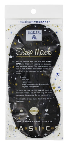 Earth Therapeutics Black Sleep Mask