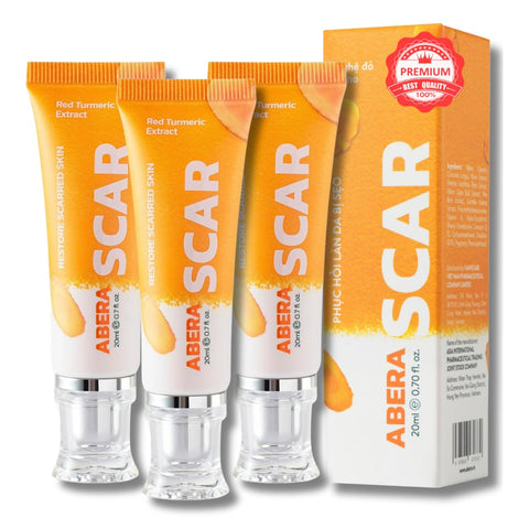 ABERA | Scar Red Turmeric Cream - Advanced Scar Treatment for Face and Body, Rapid Removal of Any Type of Scars with Natural Ing