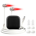 2026 Upgraded 650nm Red Light Therapy Device for Ears, Ear Wellness Light, USB & TypeC Compatible, Includes 2 Pairs of Soft Sil