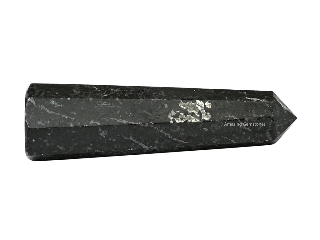 Nuummite Crystal Towers ~ Natural Healing Crystal Point Obelisk for Reiki Healing and Crystal Grid (2 to 3 INCH)