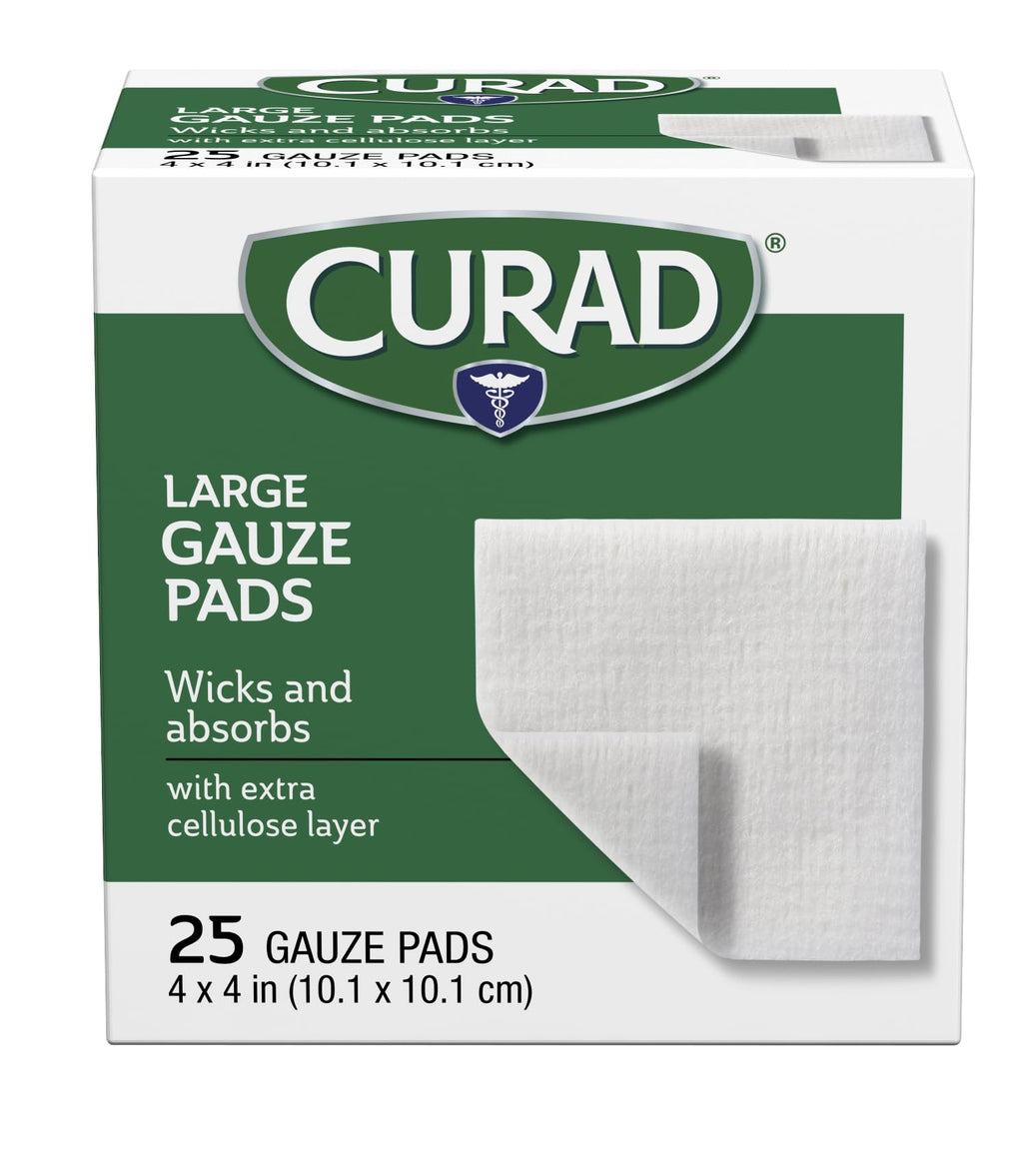 Curad Pro-Gauze Sterile Pads, 4 x, 4, 25 Count (Packaging May Vary)