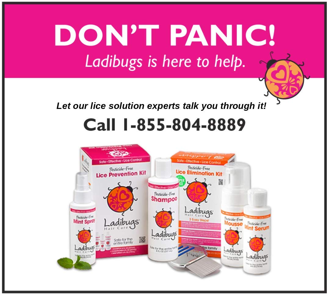 Ladibugs Elimination Mint Serum | Natural Ingredients | Highly Effective Head Lice & Nit Fix| Safe Removal for Kids, Family