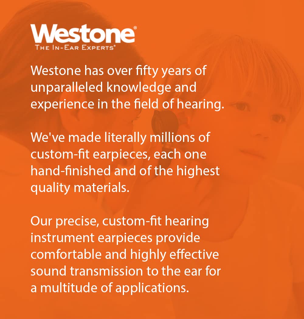 Westone TRU Universal WR20 Reusable Hearing Protection Filter Ear Tips - 20 dB Advanced Filter Technology (Pink)