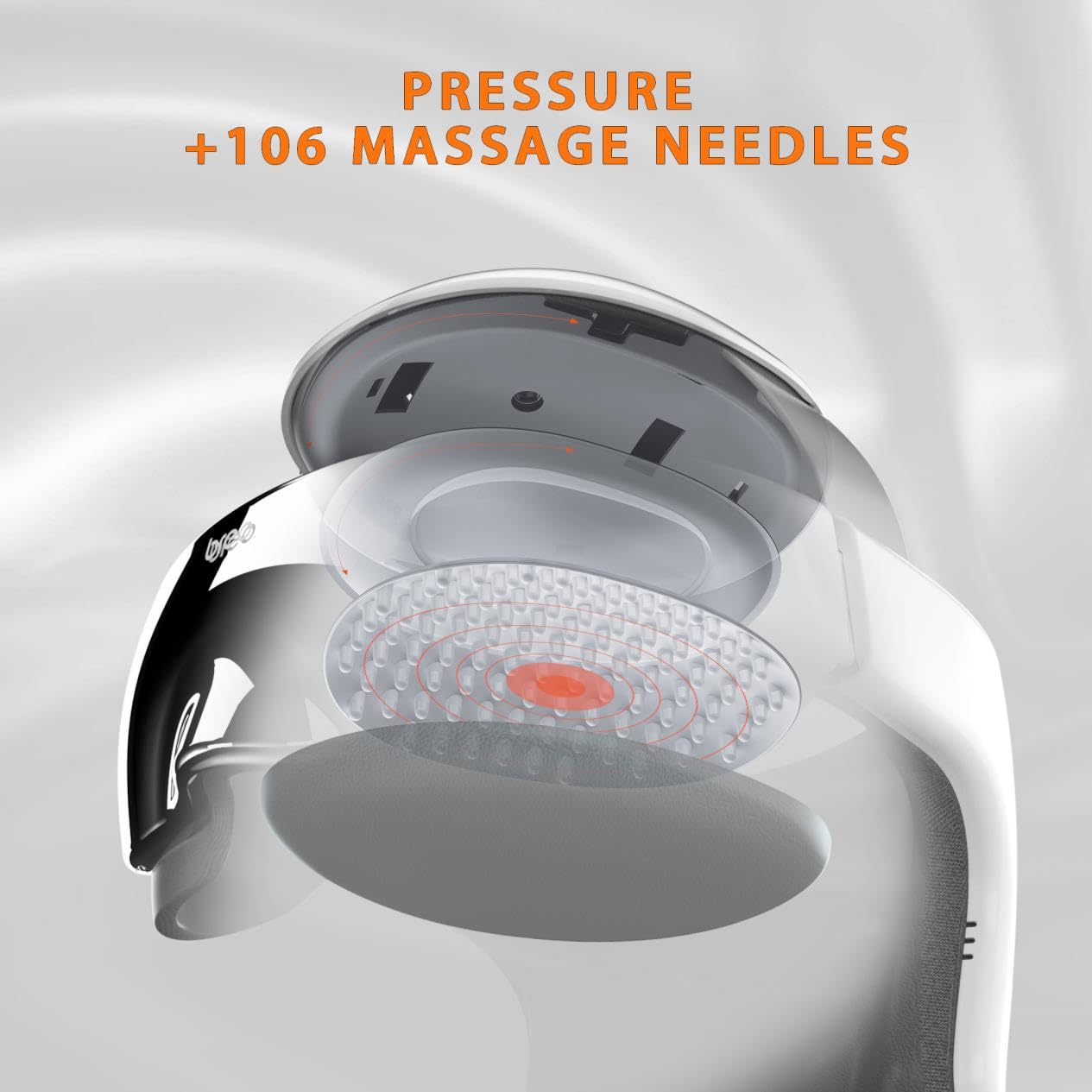 Breo iDream3 Rechargeable Head Massager with Scalp Massage & Remote Control for Relax