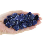 Nvzi Tumbled Polished Natural Lapis Lazuli Crystals Heart Stones, Crystals and Healing Stones Quartz Bulk for Wicca, Reiki, Heal