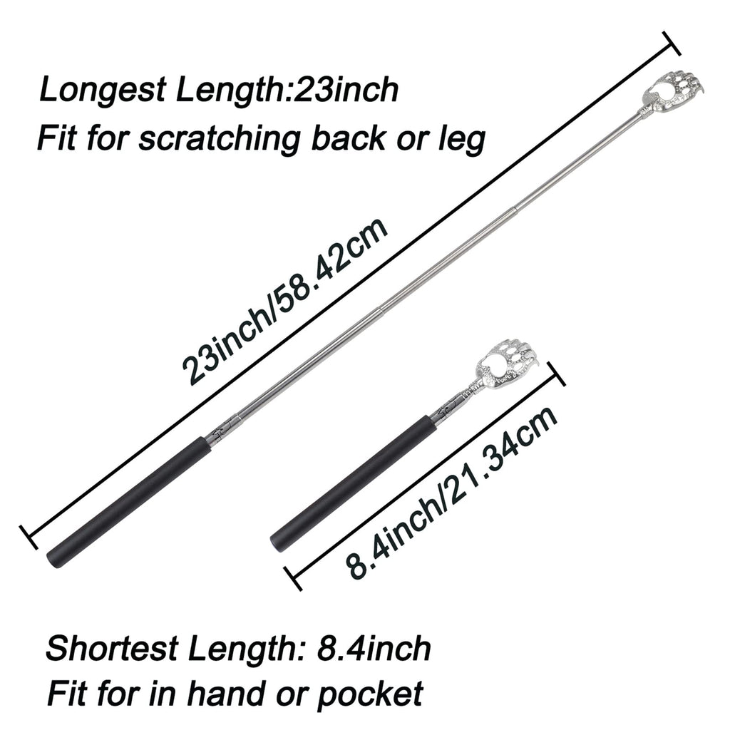 WOVTE Stocking Stuffers for Men Women Adults, Back Scratcher with Christmas Packaging Box & 4PCS Detachable Scratching Heads, Ch