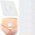 BEIQIYA 50pcs Castor Oil Pack Wraps, Disposable Highly Absorbent Belly Patches for Abdomen, Self-Adhesive Organic Cotton Pads fo