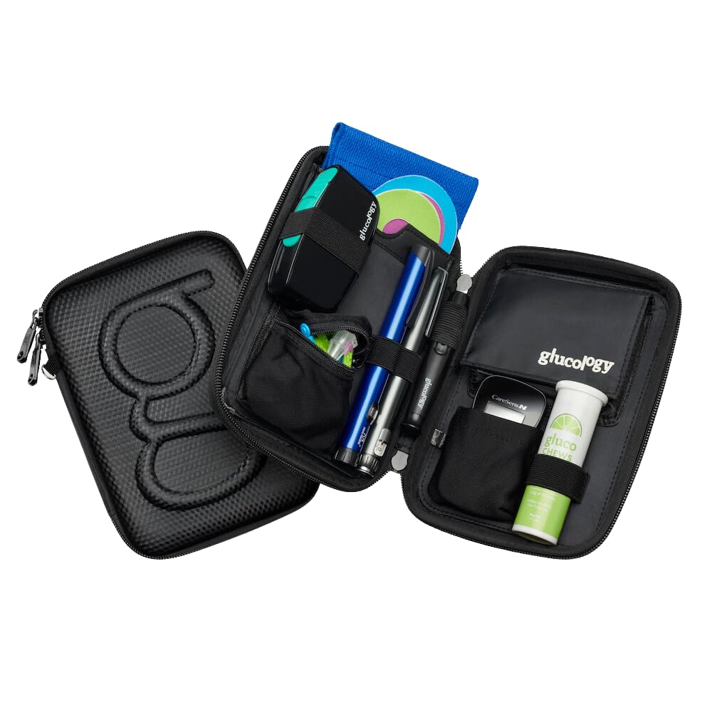Glucology Classic Diabetic Organizer | Convenient Storage for Insulin, Glucometer, and Accessories | Essential Travel Kit for Di