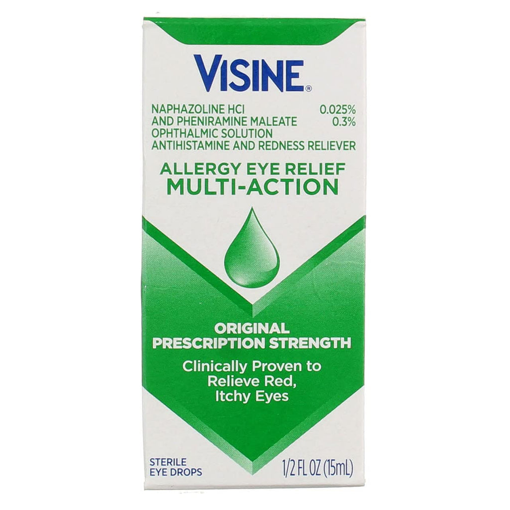 15 mL Visine Multi Action Allergy Eye Drops (Pack of 4)