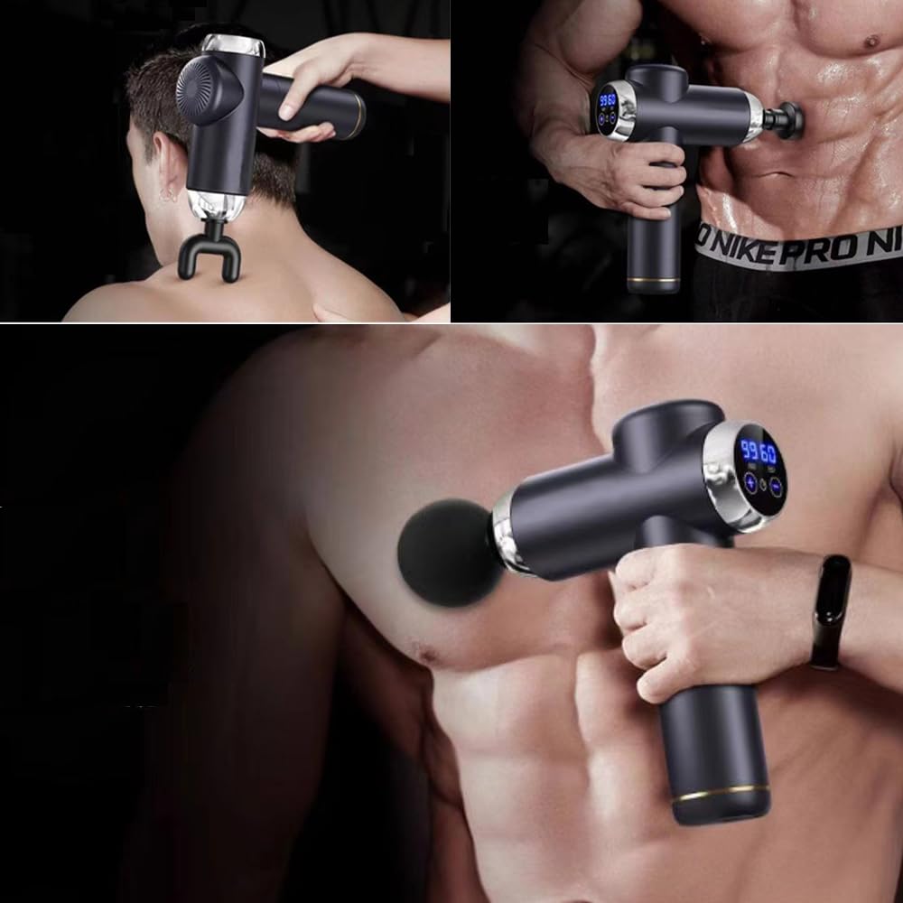 EDNEY 6 Pack Replaceable Massage Gun Heads, Muscle Massager Gun Accessories in Assorted Functions, Massage Head Outer Dia.18.6 m