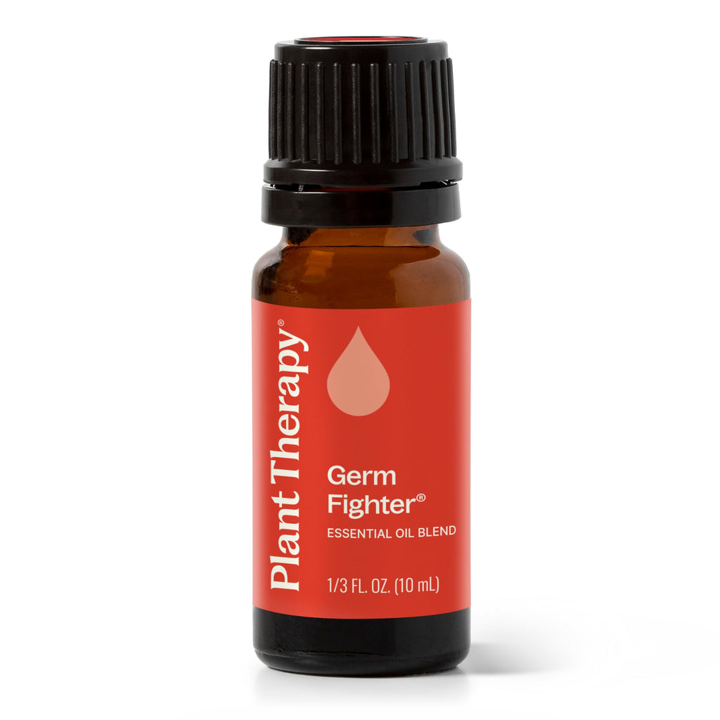 Plant Therapy Germ Fighter Essential Oil Blend Pure, Natural Aromatherapy, for Diffusion & Topical Use, DIY Multi-Surface Cleane