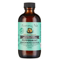 Sunny Isle Jamaican Black Castor Oil with Peppermint 4oz | Promotes Longer, Thicker, Hair | Soothes Dry Itchy Scalp | Moisturize