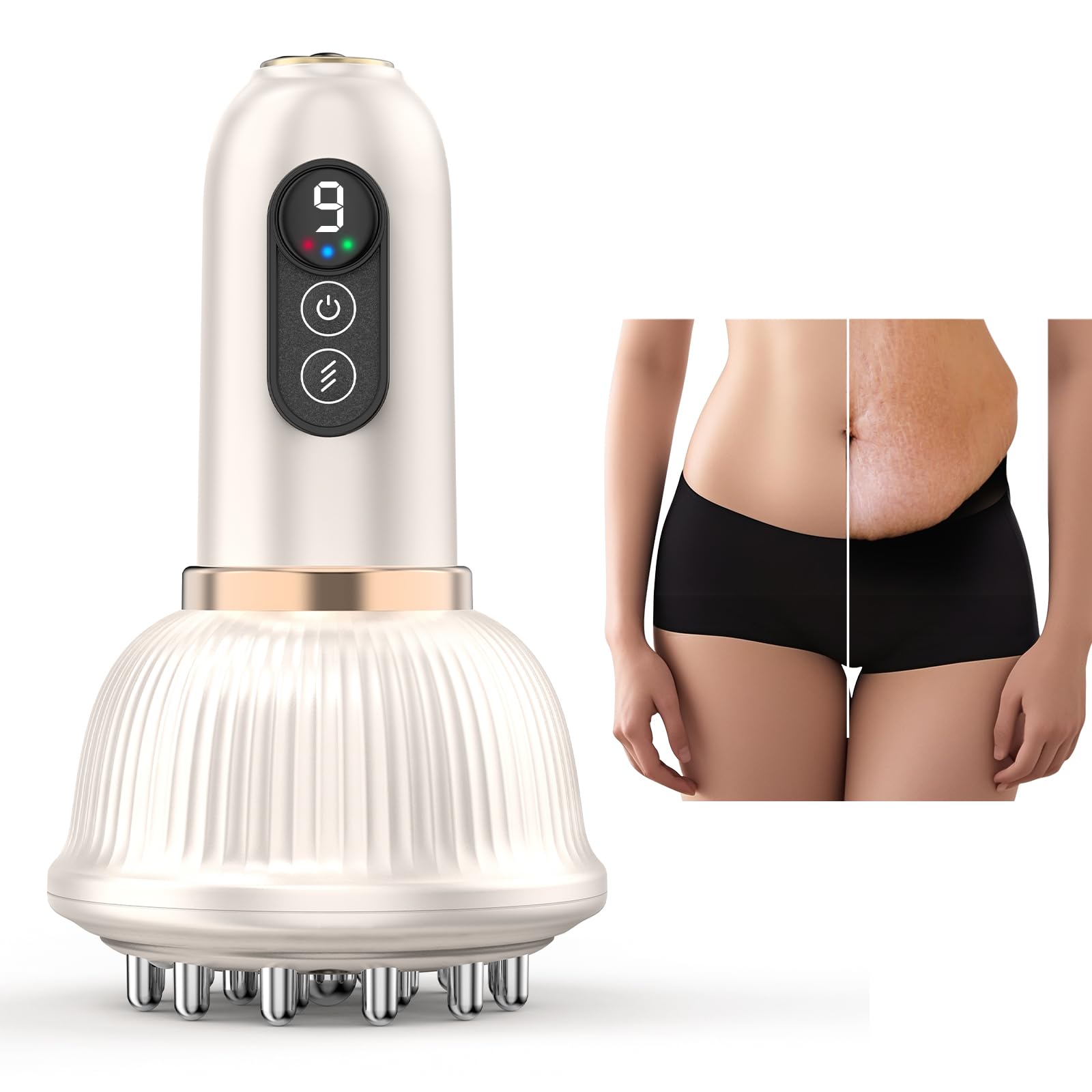 Lymphatic Drainage Massager & Anti Cellulite Massage Tool - Body Sculpting Machinefor Legs, Arms & Belly, Body,Helps Reduce Stre