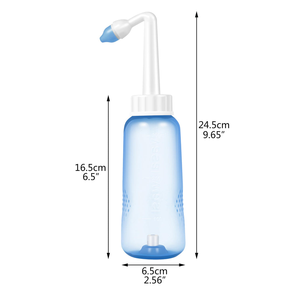 Croing Sinus Rinse Kit with 40 Salt Packs - Neti Pots - Nasal Irrigation- BPA Free - Nasal Rinse Bottle for Sinus and Allergy Re
