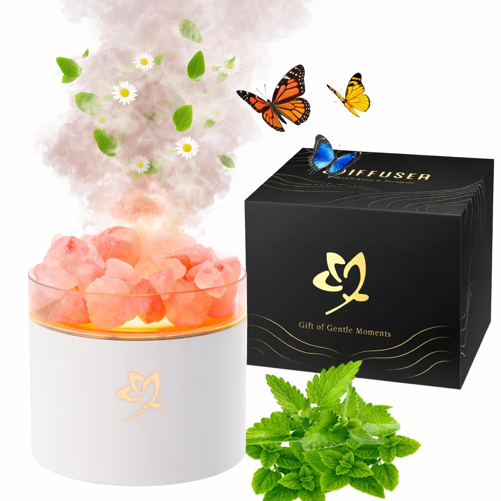 Scent Diffuser - White Aromatherapy Diffuser for Bedroom Yoga Hotel SPA - Sounds Below 35dB with Peaceful Sleep for Women