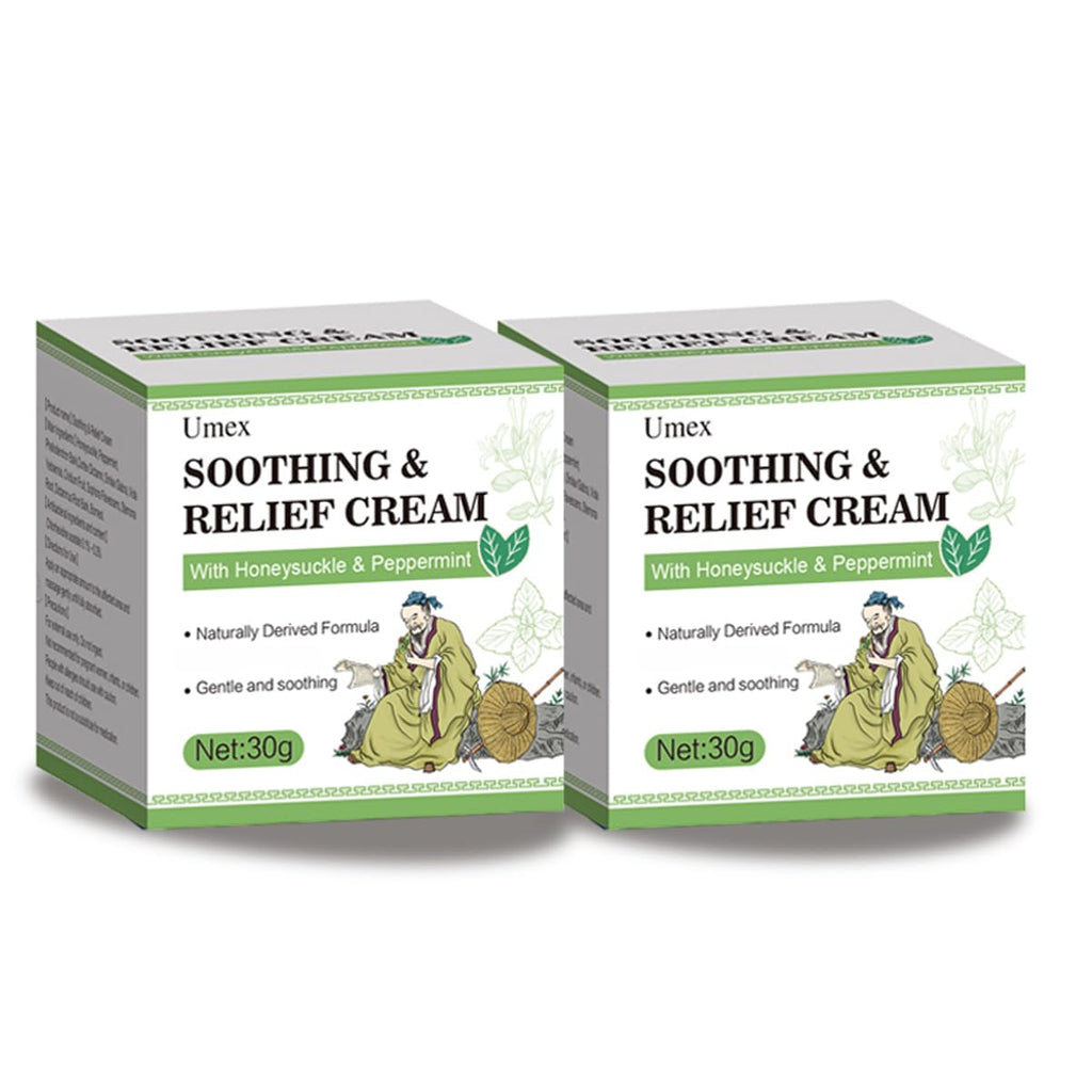 Umex Intensive Itch Relief Cream - Daily Moisturizing Lotion for Sensitive Skin, Soothes Dry & Flaky Skin, Non-Greasy & Fragranc