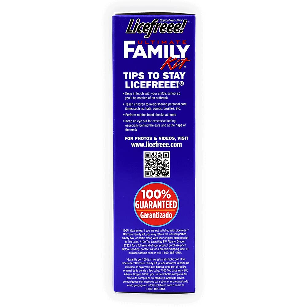 Licefreee Ultimate Family Lice Kit, Treats Entire Family & Home, Includes Largest Size Licefreee Spray to Kill Lice on Head, Lic