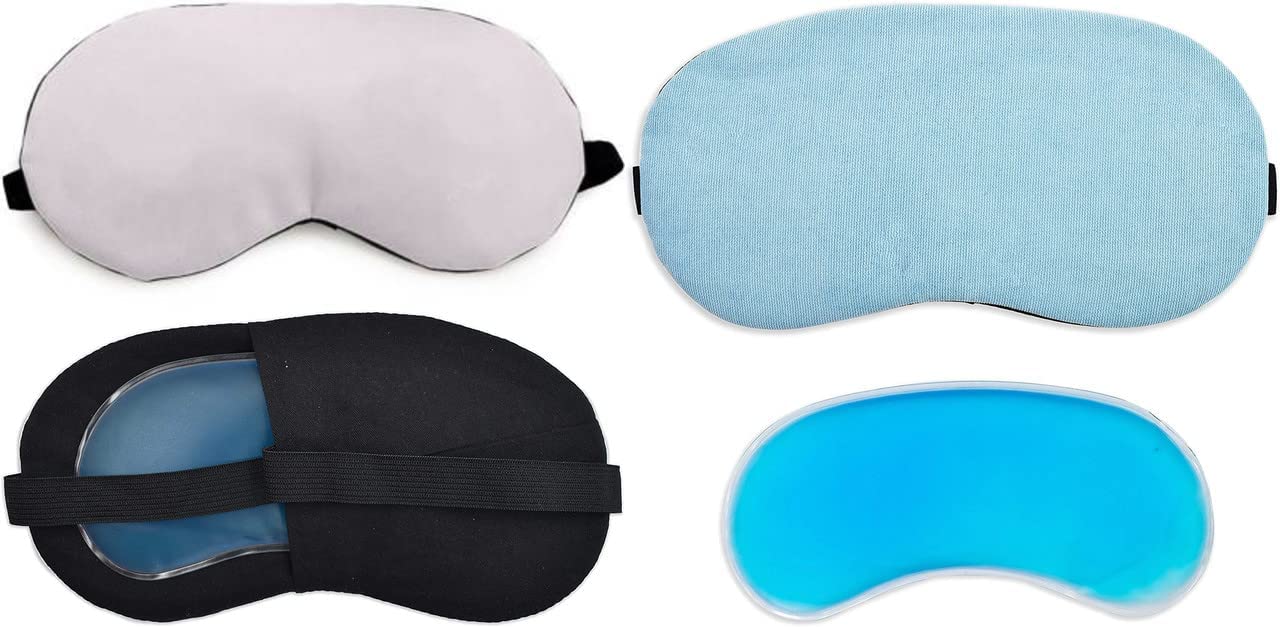 Soft Smooth Blindfold Sleeping Eye Mask With Cooling Gel For Couples Men & Women