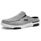 XPACS Mens Ultra Comfort Supportive Slip-Ons Loafers with Arch Support, Elegant Orthopedic Canvas Shoes for Plantar Fasciitis,An