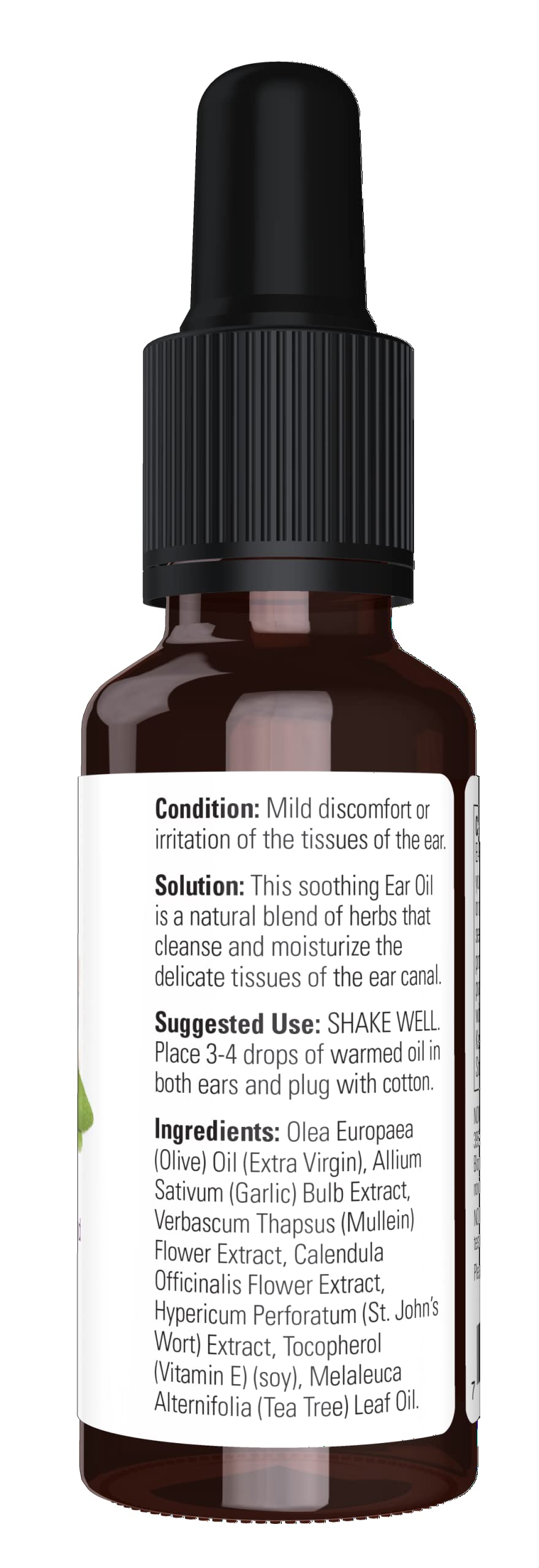 NOW Solutions, Ear Oil, Soothing Herbal Blend, Great on Mild Discomfort or Irritation, 1-Ounce