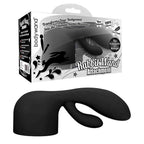 Bodywand Rabbit Wand Silicone Attachment, Black