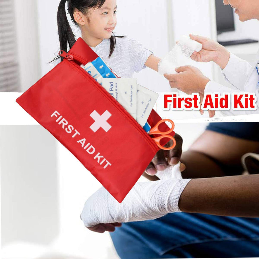 MTGHYARE 12 Pack Small First Aid Kit Bag Empty, First Aid Bag Pouch for Home Office Car Businesses Camping(Empty, No Contents)
