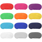 12 Pieces Multicolor Eye Mask Cover Lightweight Blindfold Sleep Mask with Nose Pad and Elastic Straps for Kids Women Men, 12 Col