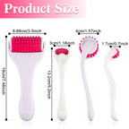 2 Pcs Muscle Roller Stick Fascia Body Cellulite Face Muscle Massage Roller Manual Massage Tools for Muscles Relief Neck Arm Back