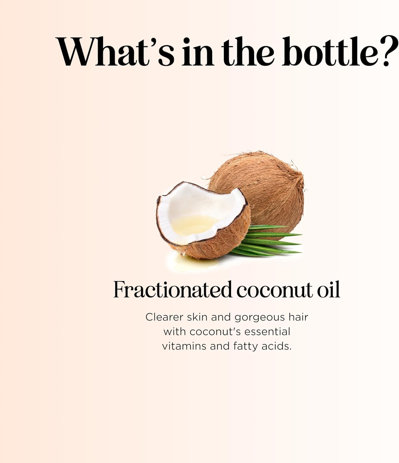 Maple Holistics Pure Fractionated Coconut Oil - 16 Fl Oz Liquid Moisturizer for Hair, Skin, Nails, Essential Oil Mixing, and Mas