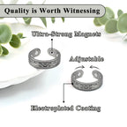 Vicmag Copper Magnetic for Women Magnetic Rings 99.9% Copper Finger Strong Magnet Gift Adjustable