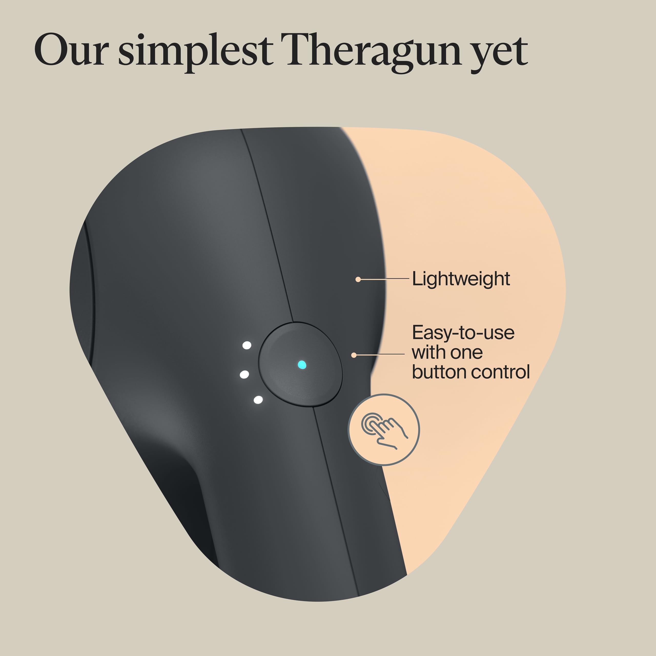 TheraGun Therabody Relief Massage Gun - Comfortable, Everyday Massage for Everybody - Includes 1 Standard Ball Massage Attachmen