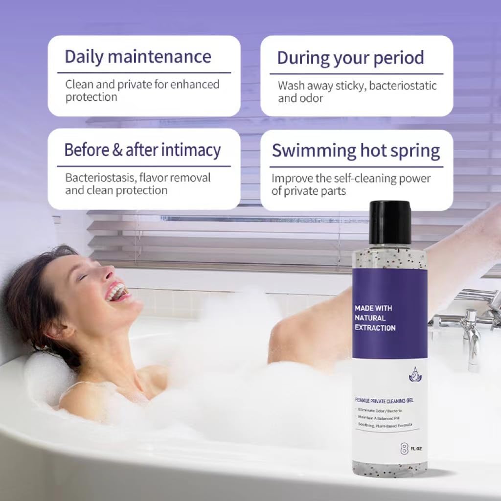 Narvokey Her Refresh pH Balancing Shower Gel, Natural Feminine Hygiene Solution-8fl oz