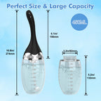 Automatic Electric Enema Bulb with 3 Speeds, Silicone Enema Anal Douche Cleaner for Men Women Colon Cleansing, Remote Control Re