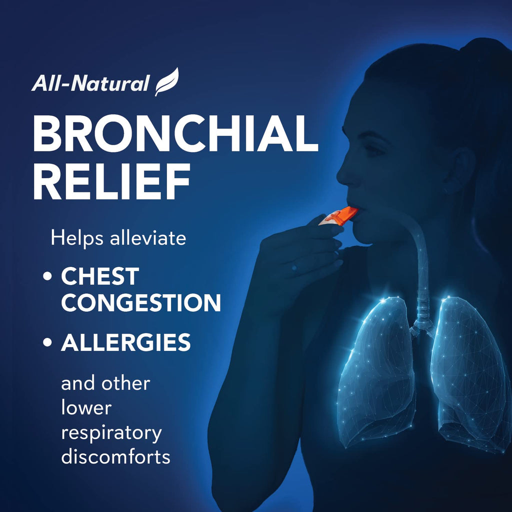 SinuCleanse Inhalo Bronchial Dry Salt Inhaler, 100% All-Natural Salt Crystals Help You Breathe Easier, 1 Portable Respiratory In