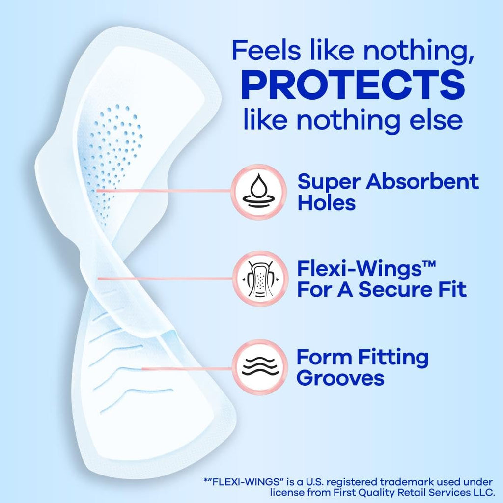 Always Infinity Feminine Pads For Women, Size 3 Extra Heavy Flow Absorbency, With Flexfoam, With Wings, Unscented, 28 Count