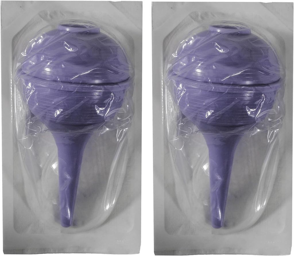 Sterile Rubber Ear Suction Ulcer Bulb - Ear and Nasal Sucker Ball for Washing Cleaning and Wax Removal - Easy Squeeze for Baby a