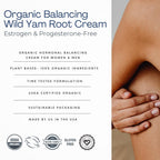 Indian Meadow Herbals Wild Yam Root Cream (4oz) - Organic Balancing Cream for PMS & Menopause Relief - Estrogen & Progesterone-F