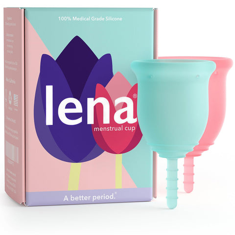 Lena Menstrual Cups, Reusable Period Cup, Tampons,Period Underwear and Menstrual Pads Alternative, Feminine Care, FSA Eligible, 