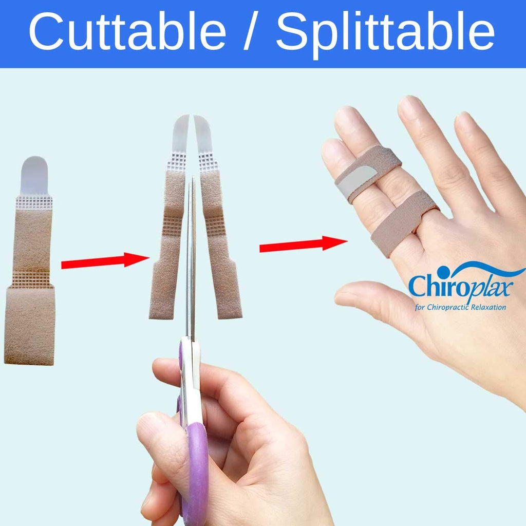 Chiroplax Non-Elastic Toe Wraps Buddy Tape (4 Pack) Broken Overlapping Hammer Toe Separator Brace Finger Cushion Bandages Splint