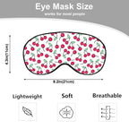 NOHSHE Red Cherries Eye Mask Sleeping Mask Lovely Ripe Cherry Sweet Fruit Sleep Masks Silky Soft Eye Cover for Women Men Shading