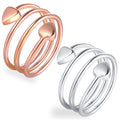 Feraco 2PCS Copper Rings for Women,99.99% Pure Copper Magnetic Thumb Ring with Magnet,Lymphatic Jewelry Gifts for Womens