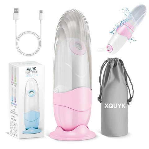 Xquyk Portable Bidet for Travel Mini Handheld Bottle-Ready Jet Sprayer, Type-C Rechargeable with Gentle & High-Pressure Modes, O