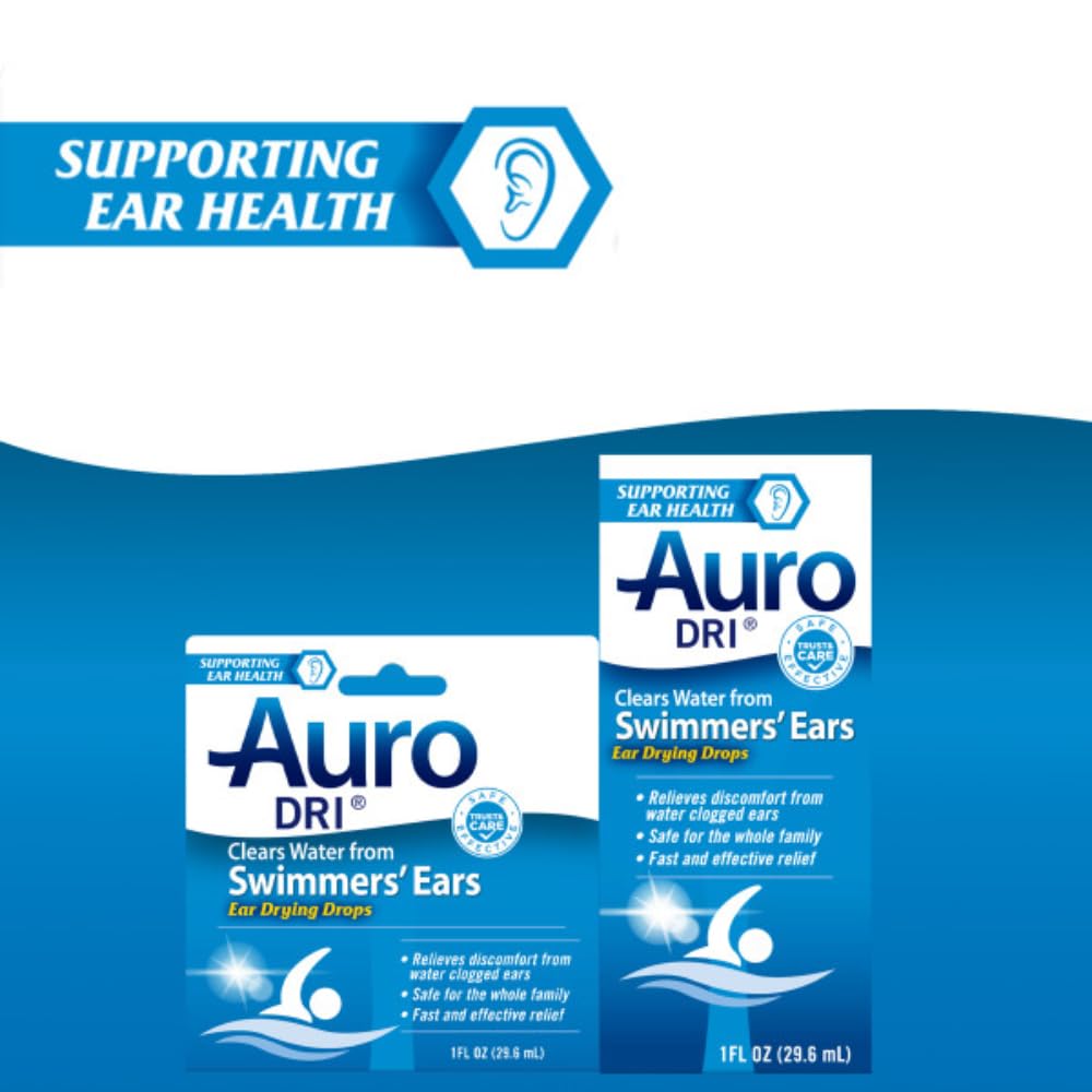 Auro-Dri Ear Water-Drying Aid, Helps Swimmers Ear, 1 Fl Oz (Pack of 3)