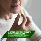 Pure Low Dose Baby Aspirin 81mg for Adults, 300 Count Enteric Coated Aspirin Tablets for Men and Women, Safe Relief for Symtoms