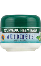 Auromere Ayurvedic Neem Balm - All Natural Rosacea, Eczema And Psoriasis Cream for Face and Body - Contains 34% Neem Oil for Ski