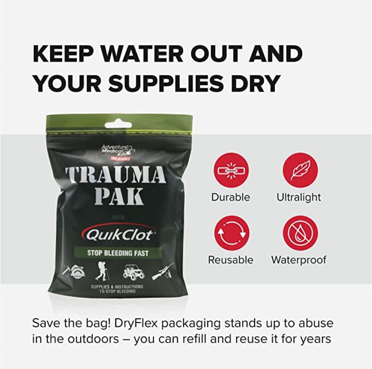 AMK Trauma Pak w/Quik Clot