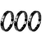 MIFYNN Hematite Bracelet for Men Natural Hematite Stone Stretch Beaded Bracelet Reclaim Your Confidence Male Energy Inspirationa
