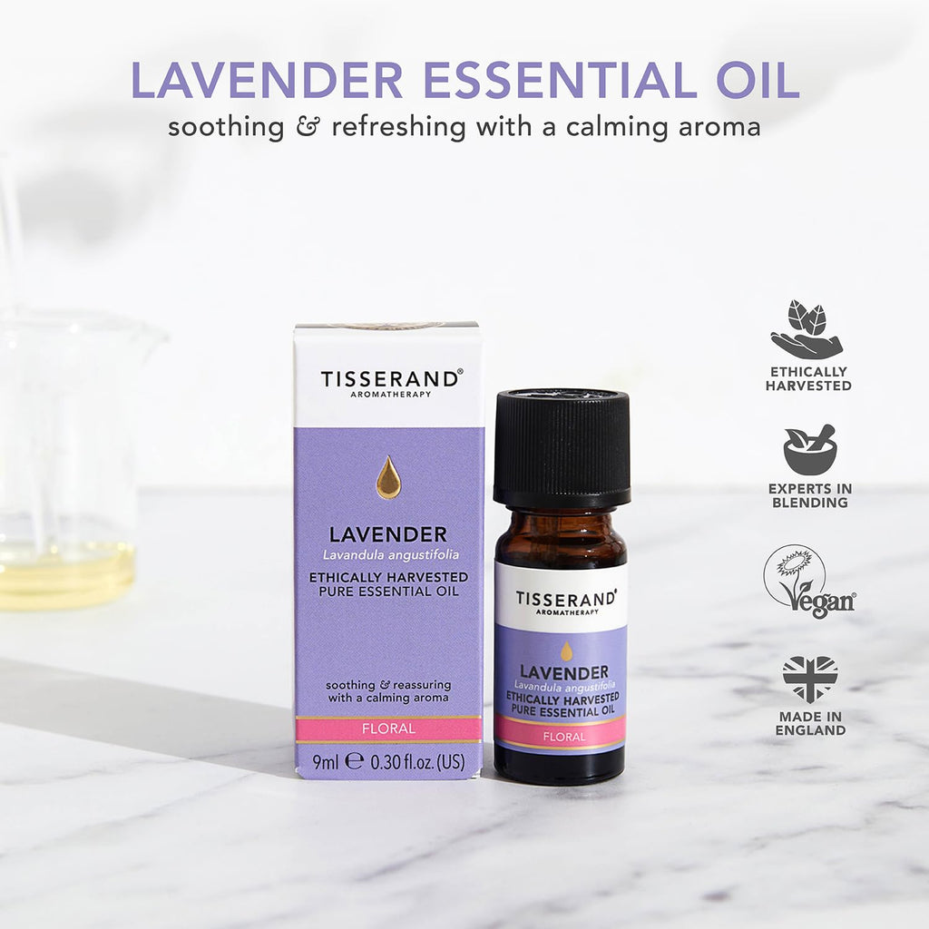 Tisserand Pure Essential Oil, Lavender, 0.32 Ounce
