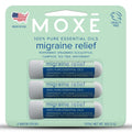 MOXE Migraine Relief Nasal Inhalers, Essential Oils for Headaches & Tension Relief, Portable Aromatherapy, Easy-to-Use, Pure & U
